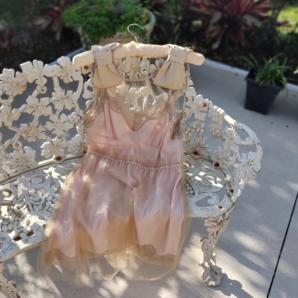 Rodarte 20th Anniversary collection mesh and embroidered satiny dress - Picture 12 of 16